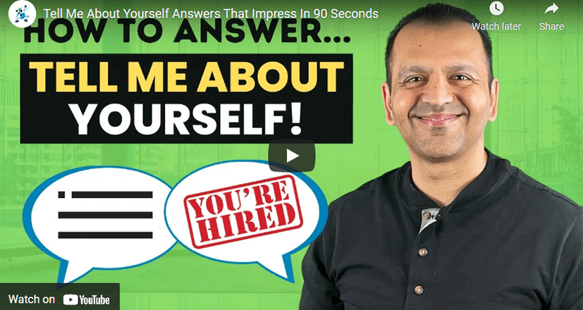 Tell Me About Yourself Interview Question With 5 Sample Answers (Video ...